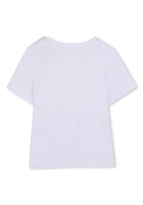 T-shirt con logo ricamato GIVENCHY KIDS | H3128610P